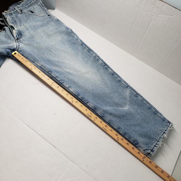 Vintage LL Bean Double L Jeans Mens 31 Blue Denim Natural Fit Flannel Lined - Picture 7 of 16